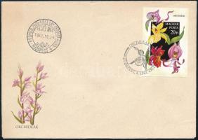 1987 Orchideák vágott blokk FDC-n (7.000)