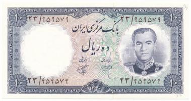 Irán 1961. 10R fekete sorszámmal T:AU kis ceruzás írás a sarokban Iran 1961. 10 Rials with black serial number C:AU small pencil doodle in the corner Krause P#71