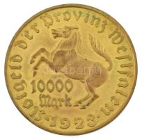 Németország / Weimari Köztársaság / Vesztfália 1923. 10.000M tombak "Freiherr vom Stein" T...