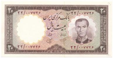 Irán 1961. 20R T:AU kis ceruzás írás a sarokban Iran 1961. 20 Rials C:AU small pencil doodle in the corner Krause P#72