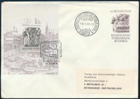 1987 Bélyegnap (60.) vágott blokk FDC-n (4.000)