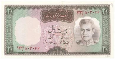 Irán 1969. 20R T:AU kis ceruzás írás a sarokban Iran 1969. 20 Rials C:AU small pencil doodle in the corner Krause P#84