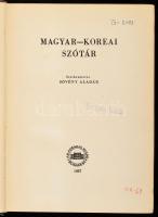 Sövény Aladár: Magyar - koreai szótár. Bp., 1957, Akadémiai. Kiadói egészvászon-kötés, régi intézményi bélyegzésekkel. Megjelent 1000 példányban.