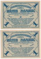 Orosz Polgárháború / Nyugat-oroszországi Önkéntes Hadsereg / Mitau 1919. 1M sorszámkövető pár "...