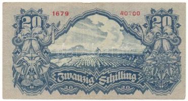Ausztria 1945. 20Sch "1679 40700" T:F
Austria 1945. 20 Schilling "1679 40700" C...
