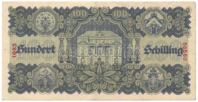 Ausztria 1945. 100Sch "1085 56560" T:F
Austria 1945. 100 Schilling "1085 56560"...