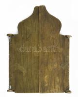 Triptychon - Szent Miklós ünnepekkel. Fent: Akheiropoietos, középen: Szent Miklós, bal szárnyon: Bev...