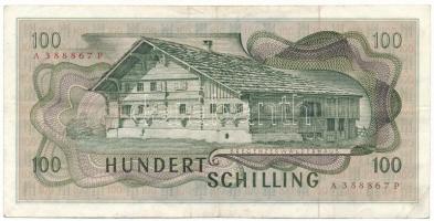 Ausztria 1969. 100Sch, I. kiadás, "A 388867 P" T:F
Austria 1969. 100 Schilling, 1st issue...
