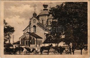 1918 Kovel, Kowel; Russische Kirche / Russian Orthodox church + "K.u.K. BAHNHOFKOMMANDO" "K.U.K. FELDPOSTAMT 340" (EB)