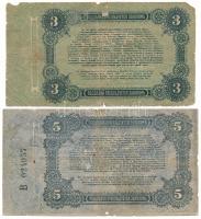 Orosz Polgárháború / Ukrajna és Krím / Odessza 1917. 3R + 5R T:G szakadások, anyaghiány
Russian Civ...