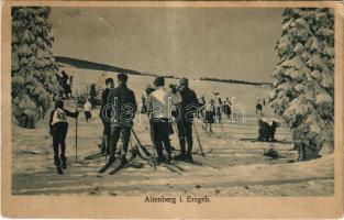 1927 Altenberg im Erzgebirge, winter sport, ski (EK)