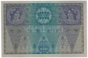 Ausztria 1918. 10.000K vízszintes "DEUTSCHÖSTERREICH" felülbélyegzéssel, "1089 43893&...