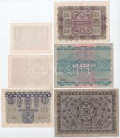 Ausztria 1922. 1K + 2K + 10K + 20K + 100K + 1000K T:XF-F
Austria 1922. 1 Krone + 2 Kronen + 10 Kron...