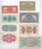 Ausztria / Szövetséges megszállás 1944. 50g + 1Sch + 2 Sch + 5Sch + 10Sch + 20Sch + 50Sch + 100Sch T...