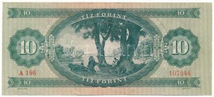 1949. 10Ft "A 196 107544" T:F szép papír Adamo F3