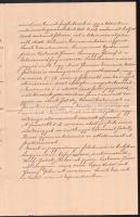 1870 Körmend, Sonnevend család egyik tagjának elhalálozásával kapcsolatos magyar ny. okmányok: jegyz...