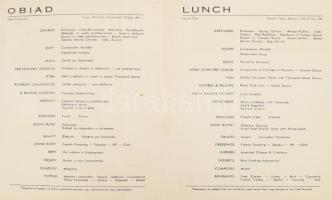 cca 1930Polish Ocean Lines Gdynia-America Line M/S Batory menükártya