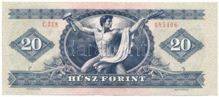 1980. 20Ft kissé eltolódott nyomat T:F szép papír Adamo F17