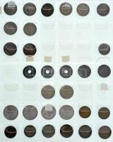 1892-1950. 2f-1P (30xklf), közte 1892KB 20f Ni + 1938. 50f Cu-Ni T:AU-VF