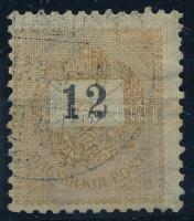 1899 Feketeszámú 12kr csillagidom vízjeldarabbal (13.000)