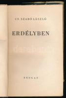 Cs. Szabó László: Erdélyben. (Bp., 1940), Nyugat, 120 p. Első kiadás. A borító Lengyel Lajos munkája...