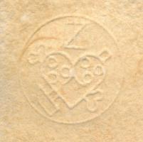 ef.Zámbó (efZámbó) István (1950-): Törpe halpuszival. Computer print, merített papír, jelzett, próba...