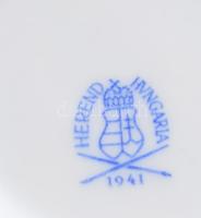 Herendi Nagy-Várad címeres tálka, 1941, Nagyvárad visszatérésének alkalmából készített tálka, jelzet...