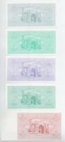 Üzbegisztán 1992. 1S + 3S + 5S +25S + 500S T:AU, közte egy XF
Uzbekistan 1992. 1 Sum + 3 Sum + 5 Su...