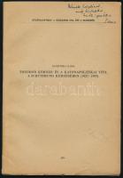 Duczynska Ilona: Theodor Körner és katonapolitikai vita a Schutzbund kérdésében. (1927-1933.) A szerző, Duczynska Ilona (1897-1978) újságíró, nyelvész, mérnök, történész által, az író Németh László ( 1901-1975) részére DEDIKÁLT példány. Bp., Akadémiai-ny.,91-135+1 p. Kiadói papírkötés.