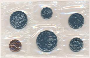 Kanada 1987. 1c - 1$ (6xklf) forgalmi sor fólia tokban, tájékoztatólappal, borítékban T:UNC Canada 1...