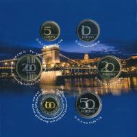 2009. 5Ft-200Ft (6xklf) "Lánchíd" forgalmi sor szettben T:PP kopottas külső védőtok