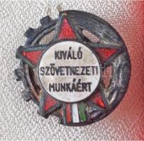 ~1960. "Kiváló szövetkezeti munkáért" zománcozott kitüntetés miniatűrrel, eredeti dobozban...