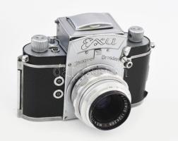 Ihagee Exakta Varex IIb fényképezőgép, Carl Zeiss Meritar 2,9/50 (50 mm f/2.9) objektívvel, eredeti,...