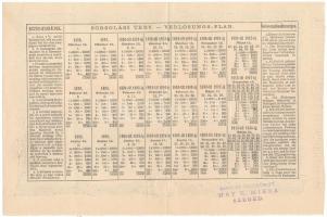 Budapest 1888. "Magyarországi Jószív-Egyesület" sorsjegykölcsön 2Ft-ról, szárazpecséttel, ...