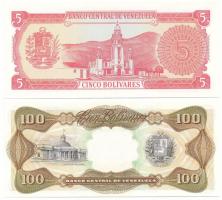 Venezuela 1989. 5B + 1998. 100B T:AU
Venezuela 1989. 5 Bolivares + 1998. 100 Bolivares C:AU
