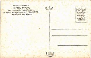 1938 Komárom, Komárno; bevonulás, Vitéz Nagybányai Horthy Miklós kormányzó / entry of the Hungarian ...