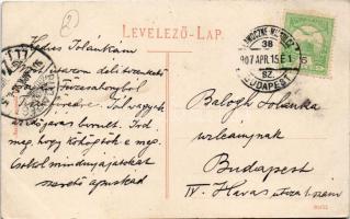 1907 Füzesabony, Isten nevében fogyasztási és értékesítő szövetkezet üzlete + "LAWOCZNE-MISKOLC...