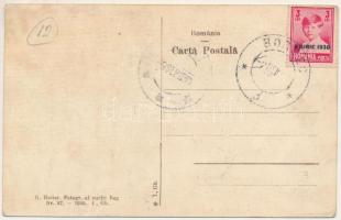 1930 Borszék, Borsec; fényképész kamerával / photographer with camera (ázott / wet damage)