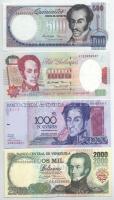 Venezuela 1998. 500B + 1000B (2xklf) + 2000B T:AU Venezuela 1989. 500 Bolivares + 1000 Bolivares (2xklf) + 2000 Bolivares C:AU Krause P#67, P#76, P#77, P#79