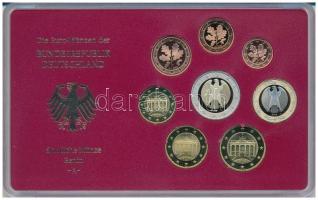 Németország 2002A 1c-2E (8xklf) forgalmi szett műanyag és papírtokban T:PP
Germany 2002A 1 Cent - 2...