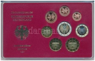 Németország 2002G 1c-2E (8xklf) forgalmi szett műanyag és papírtokban T:PP
Germany 2002G 1 Cent - 2...