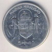 1930. 5P Ag "Horthy jobbra" T:3