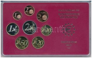 Németország 2003A 1c-2E (8xklf) forgalmi szett műanyag és papírtokban T:PP Germany 2003A 1 Cent - 2 Euro (8xdiff) coin set in plastic and paper case C:PP