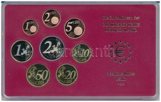 Németország 2004A 1c-2E (8xklf) forgalmi szett műanyag és papírtokban T:PP Germany 2004A 1 Cent - 2 Euro (8xdiff) coin set in plastic and paper case C:PP