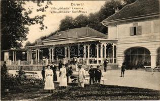 1912 Daruvár, Villa Arkadia i kavana / Villa és kávéház. Josip Epstein kiadása / cafe