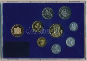 Ausztria 1982. 2gr-20Sch (8xklf) forgalmi sor + Bécsi Verde zseton, műanyag dísztokban T:PP
Austria...