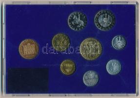Ausztria 1986. 2gr-20Sch (8xklf) forgalmi sor + Bécsi Verde zseton, műanyag dísztokban T:PP
Austria...