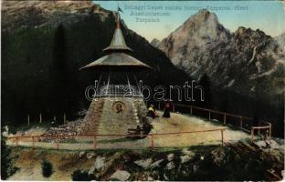 Tátra, Magas-Tátra, Vysoké Tatry; Tarpatak-völgy, Szilágyi Dezső emléktorony. Paul Sima kiadása / Kohlbacher Tal / valley, memorial tower