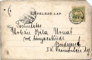 1902 Selmecbánya, Schemnitz, Banská Stiavnica; Körmenet indulása a Kálvária emlékbúcsúkor 1901. szep...