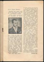 cca 1955 Jávor Pál amerikai turnéja végén kiadott füzet, benne Jávor Pál az amerikai magyar közönség...